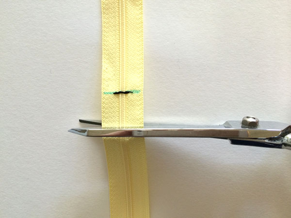 cut zipper