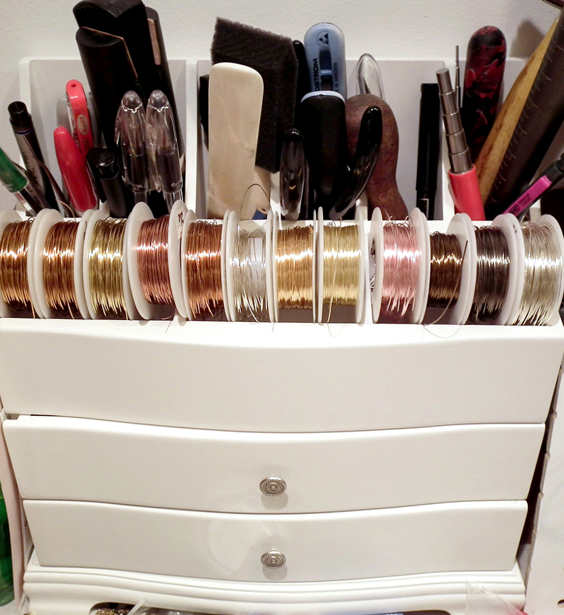 Organizer for jewelry supplies