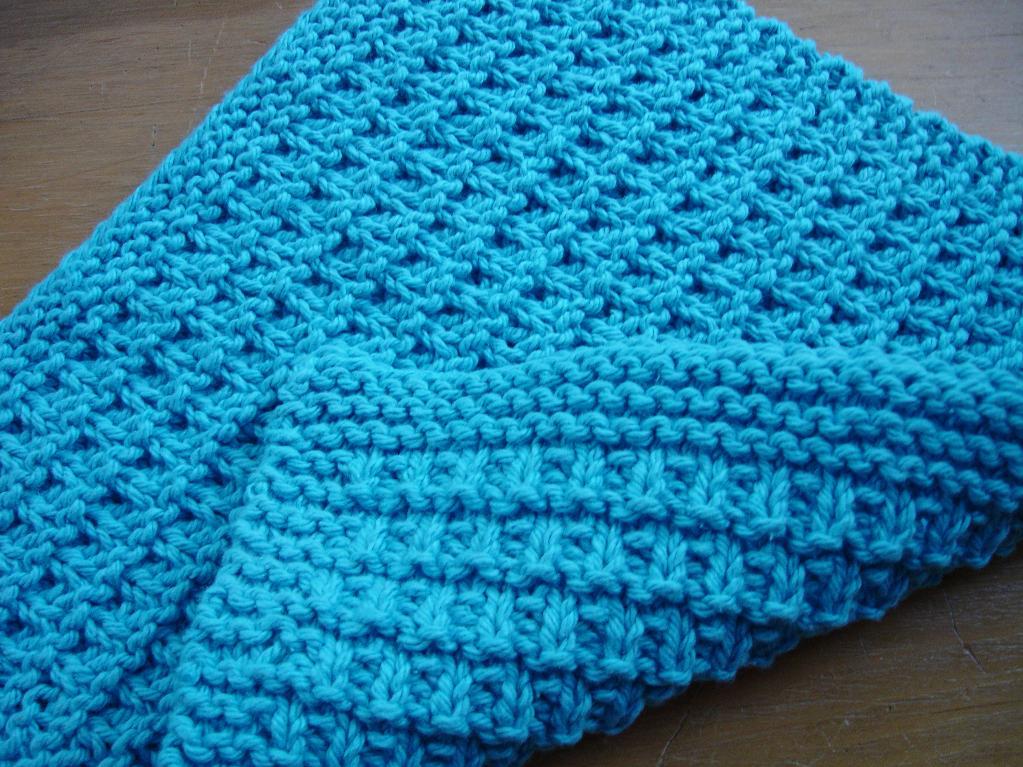 Alternating Pickets Facecloth Pattern