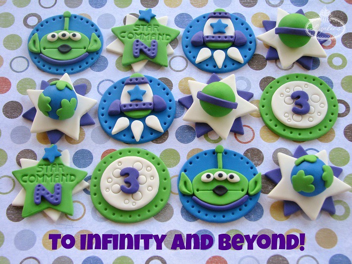 Buzz Lightyear cupcake toppers