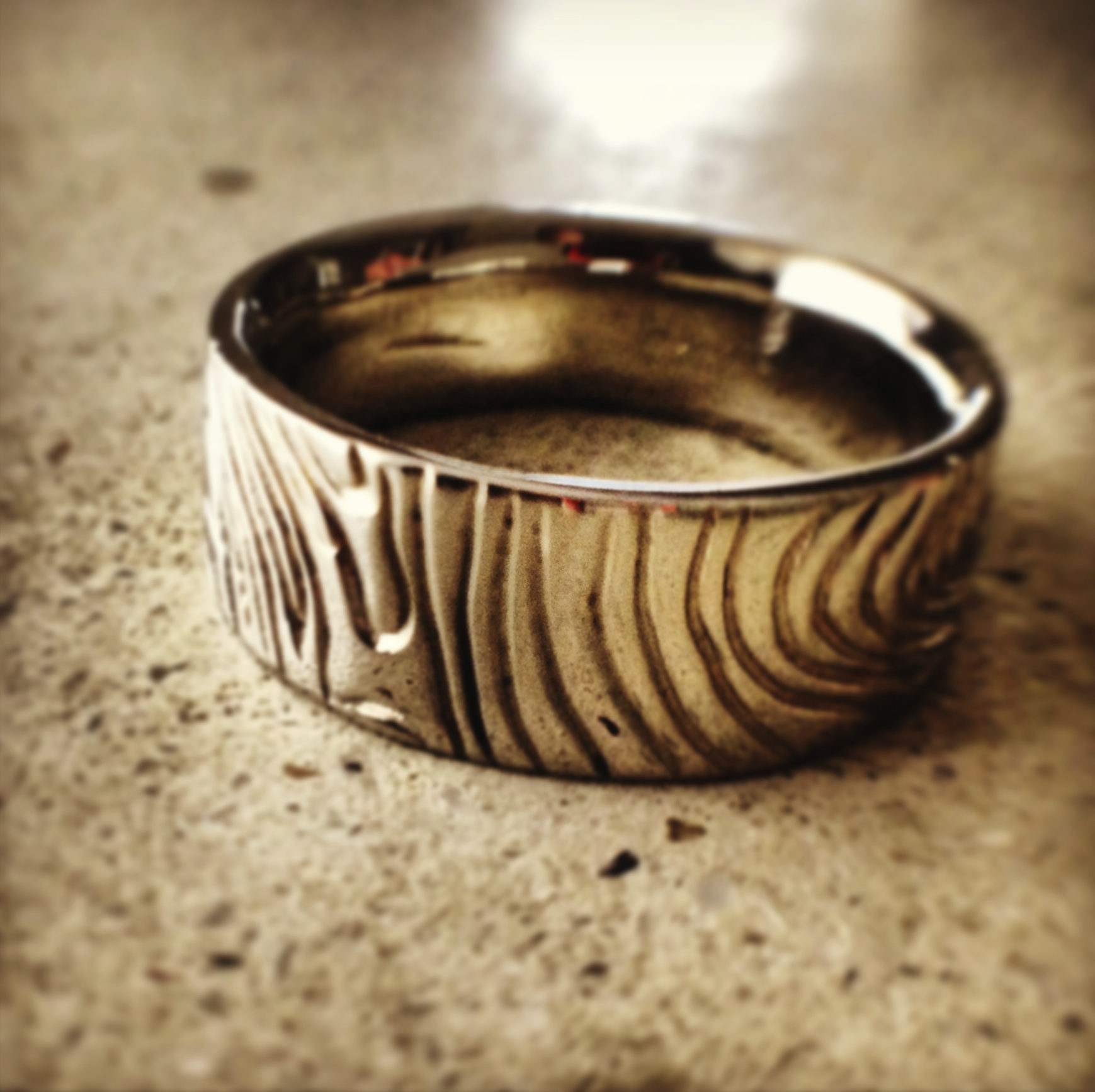 arcatus Jewelry- custom topographic men's band.