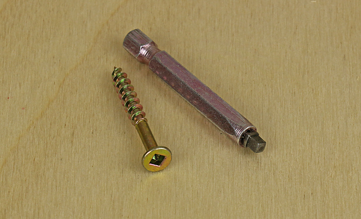 square-drive screw and bit