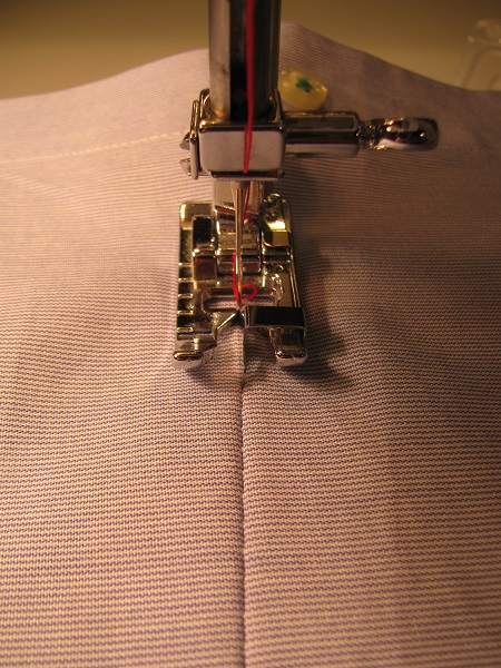stitching with a presser food