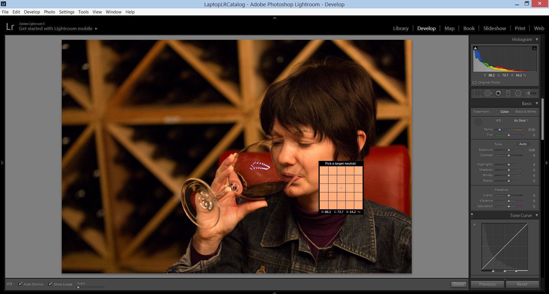 Skin tone with dropper
