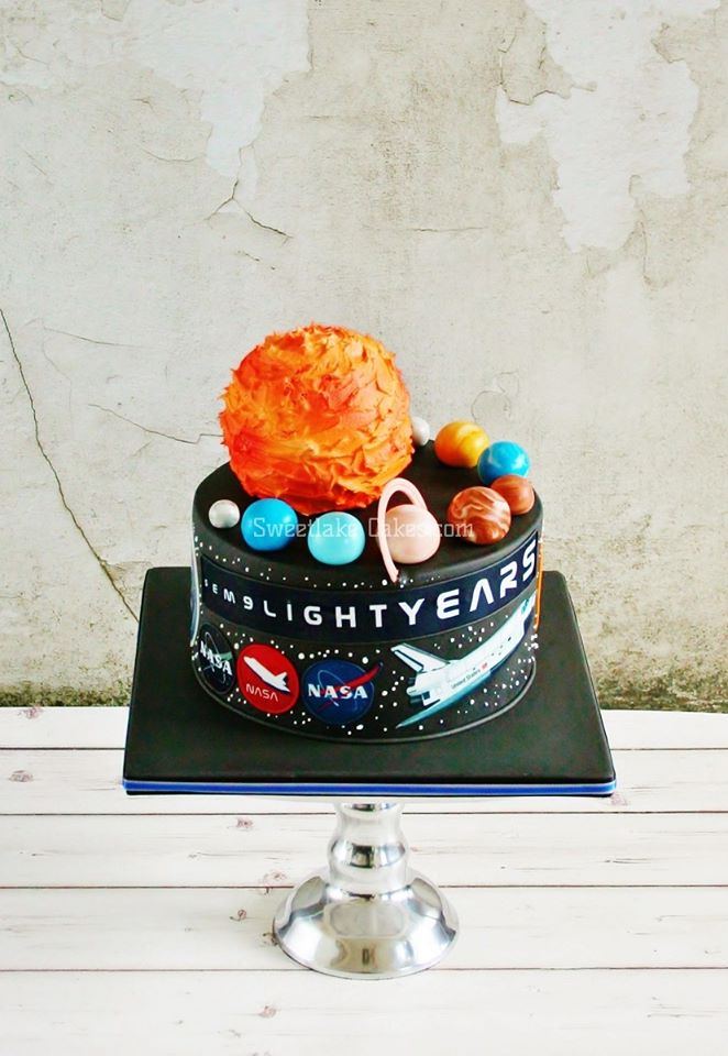 NASA outer space cake