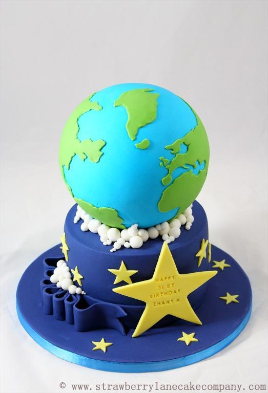 Planet Earth cake