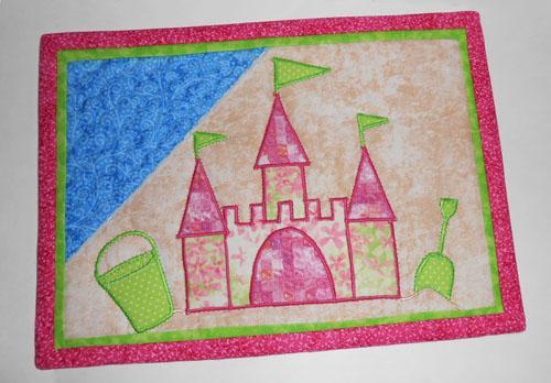 Summer Sand Castle Mug Rug Pattern