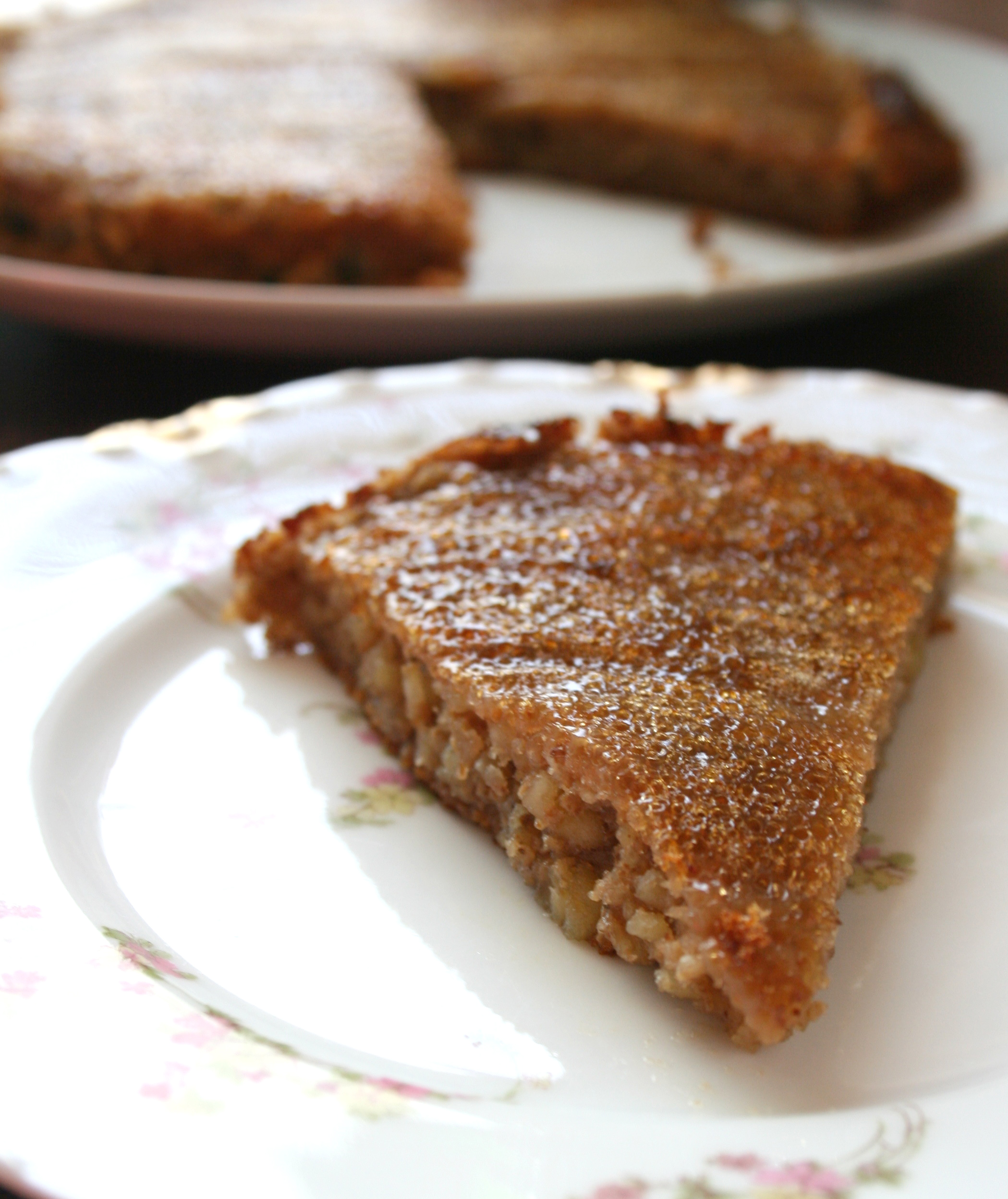 Slice of paleo cake