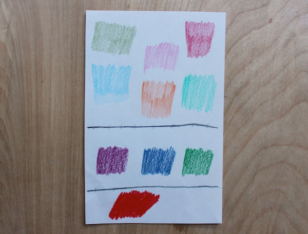 color pencil test