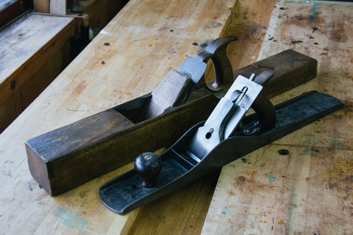Wooden and Metal Try Planes