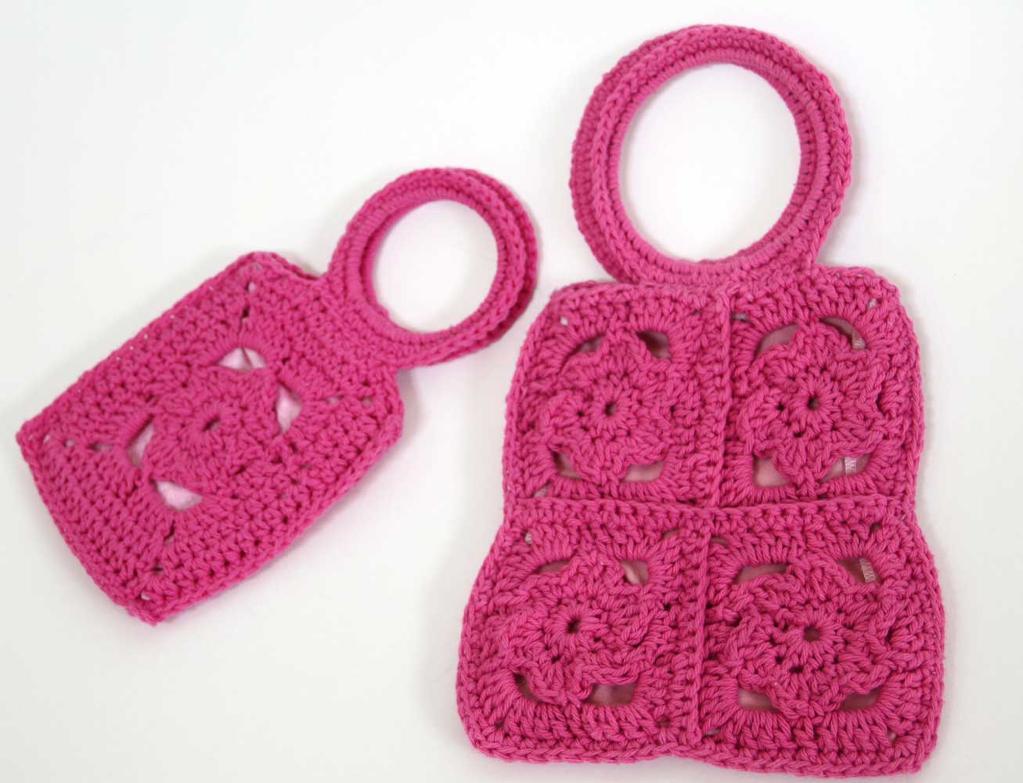crochet rose purses