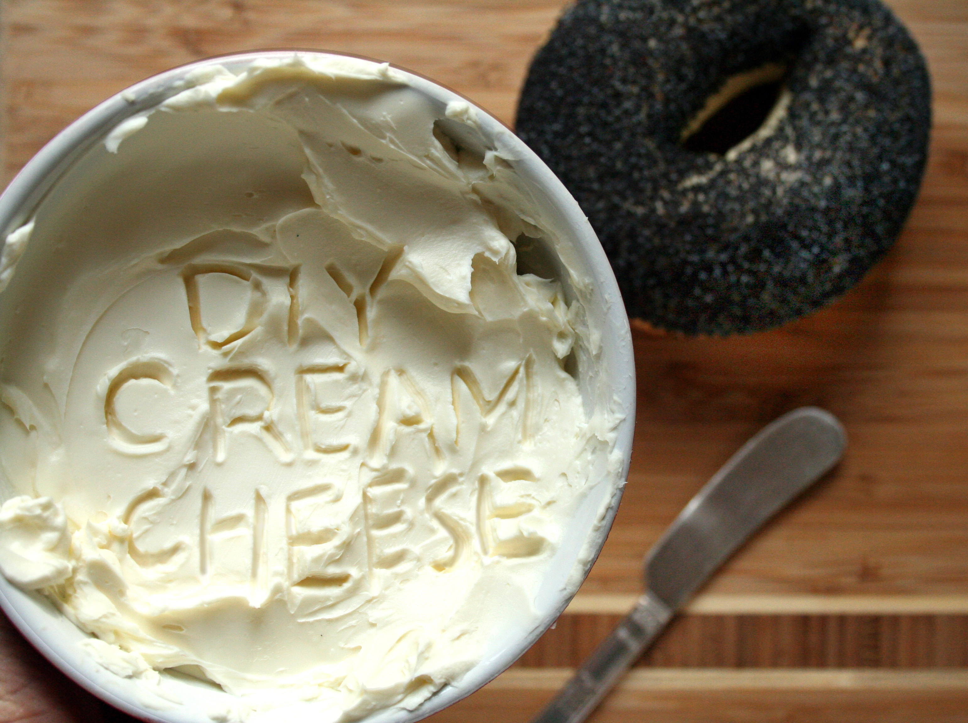 DIY cream cheese