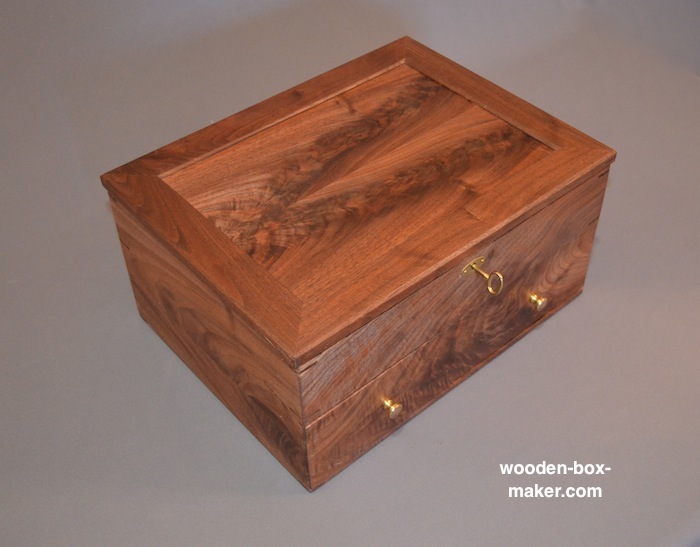 figured walnut box