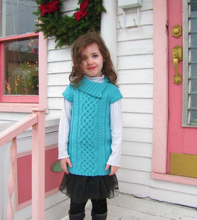 Devenish kid's tunic knitting pattern