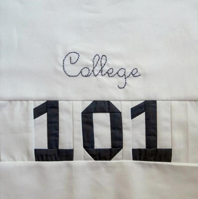 College 101 quilt block