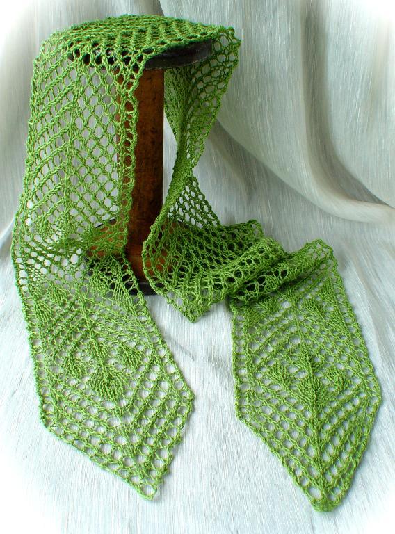 The Skinny on Lace scarf knitting pattern