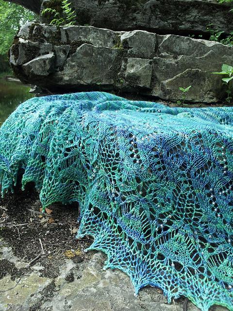 Ipomoea shawl knitting pattern