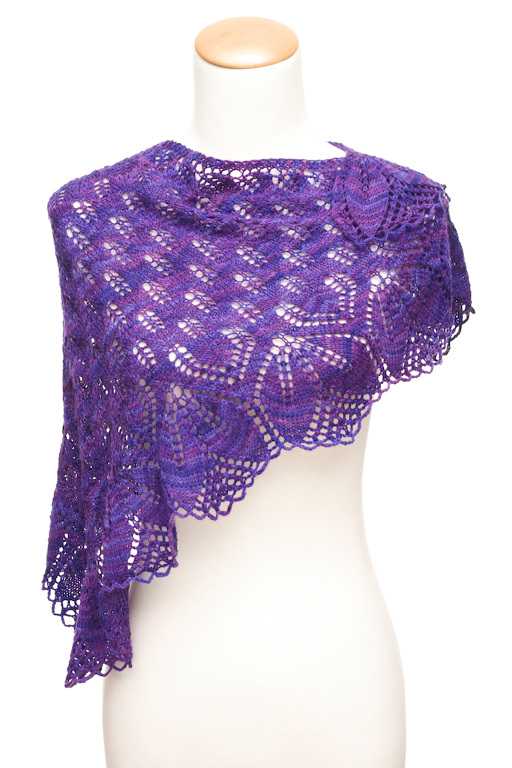 Haruni free shawl knitting pattern