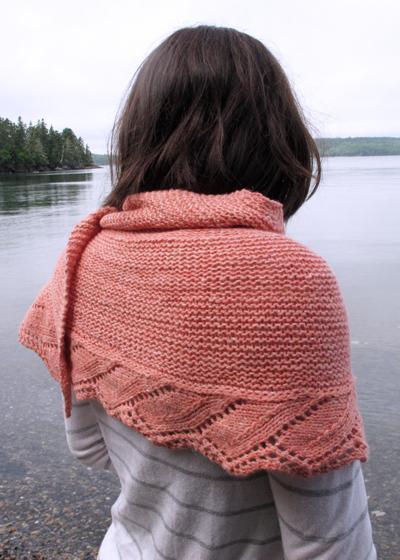 Schieffelin Point Shawl free knitting pattern