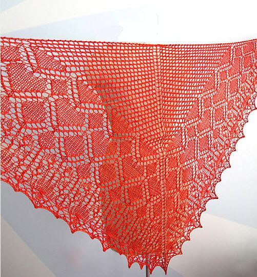 Grouchy Geisha shawl free knitting pattern