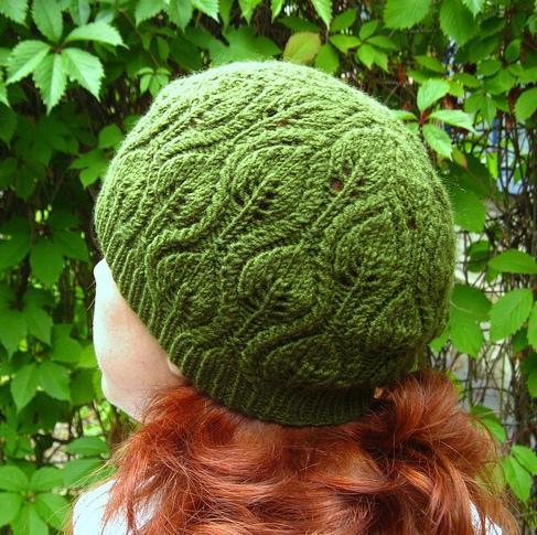 Foliage Hat free knitting pattern