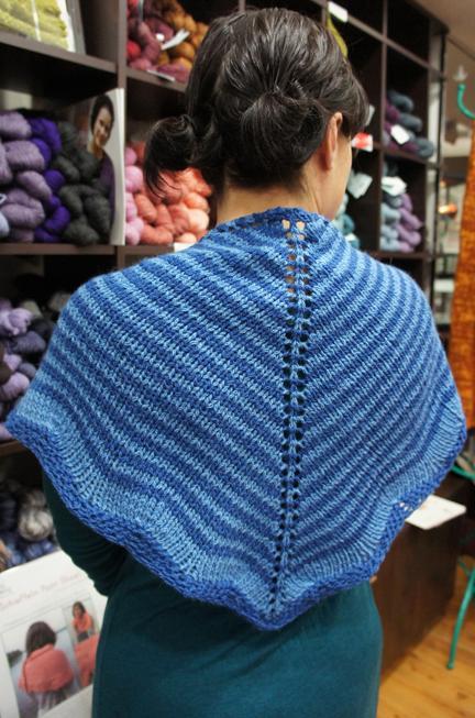 Indigo Landing Shawlette free knitting pattern