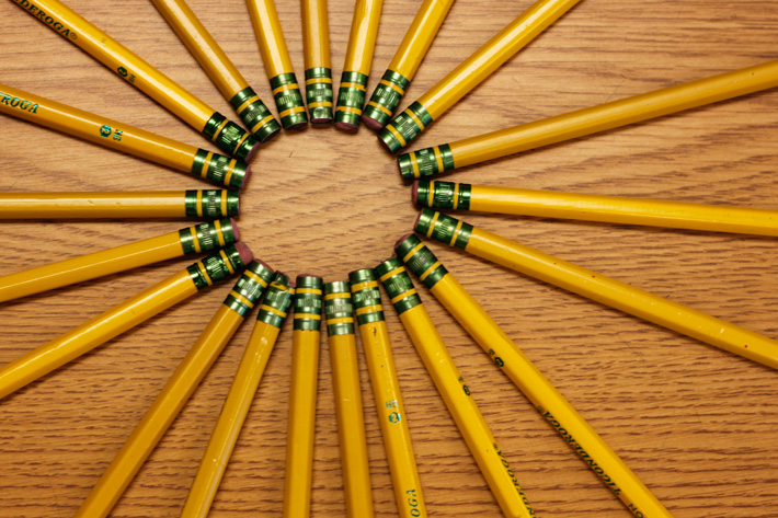 pencils, school supplies, mundane photography