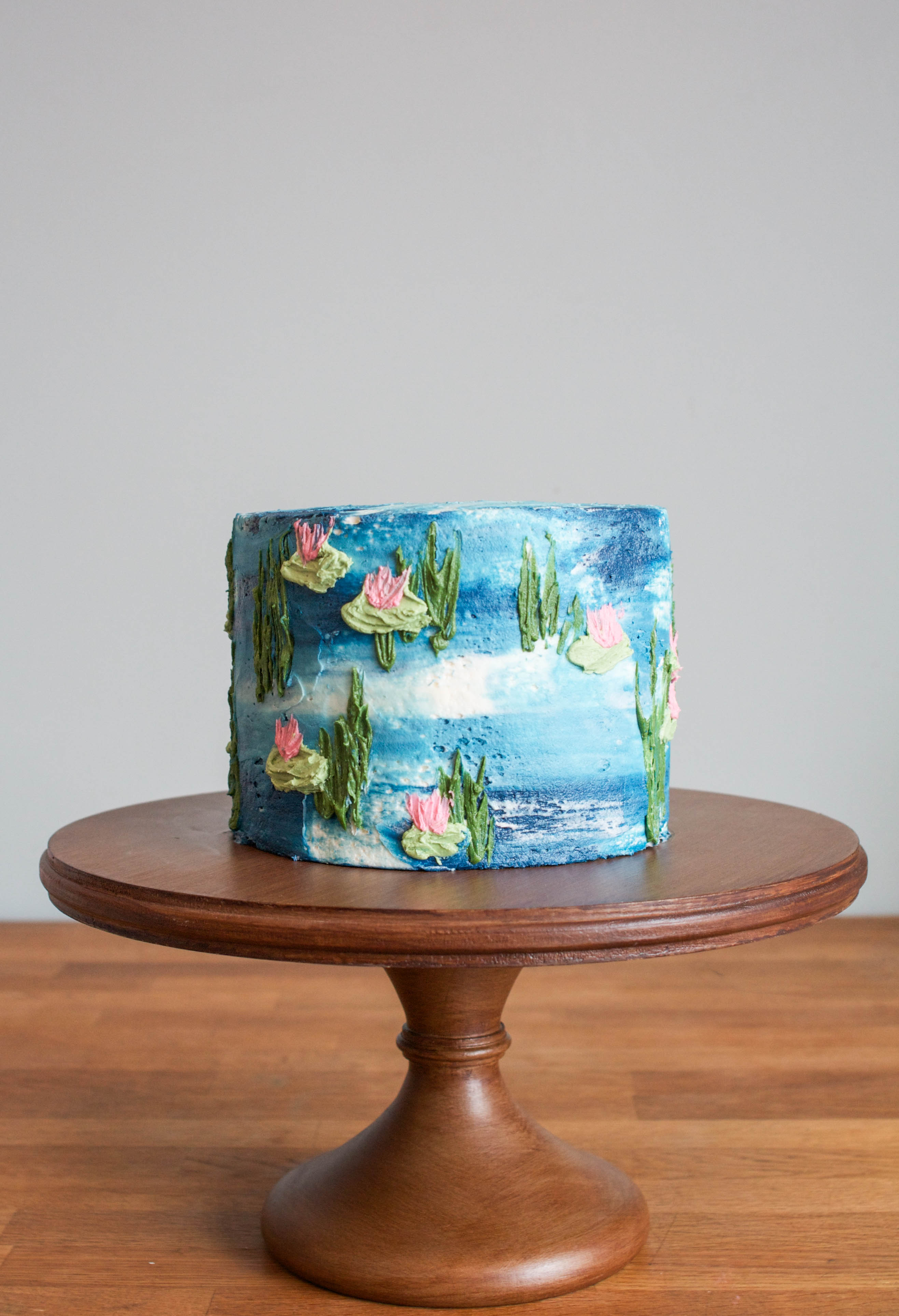 Monet Water Lily Buttercream Iced Cake | Erin Gardner | Bluprint