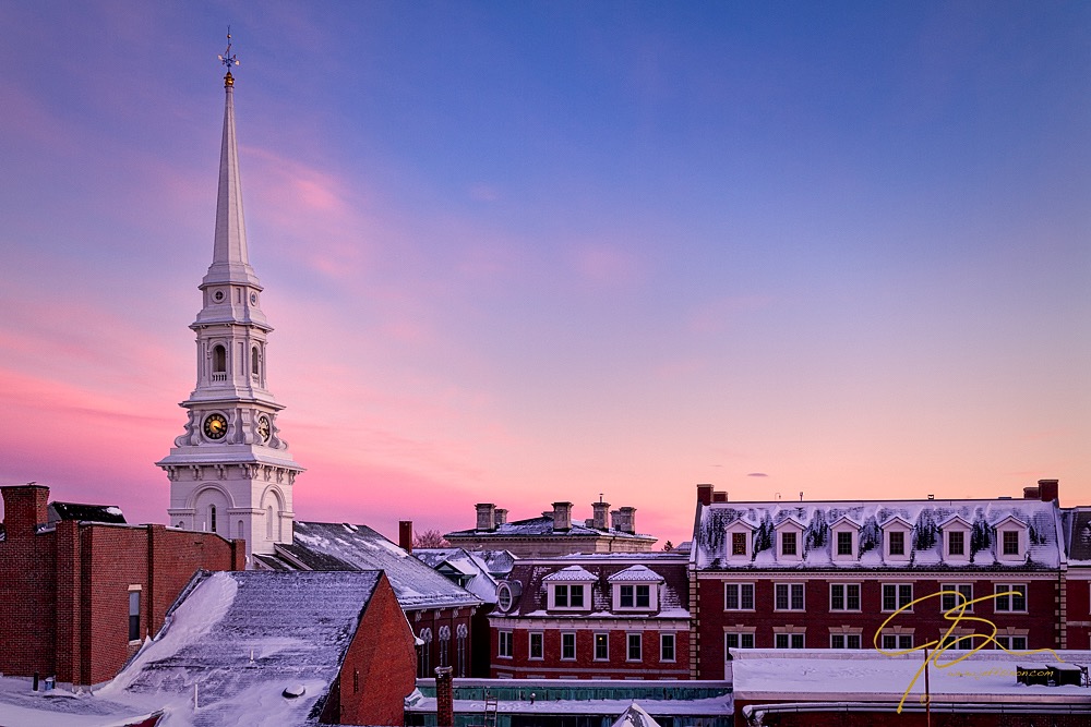Winter Roof Tops, Portsmouth, NH