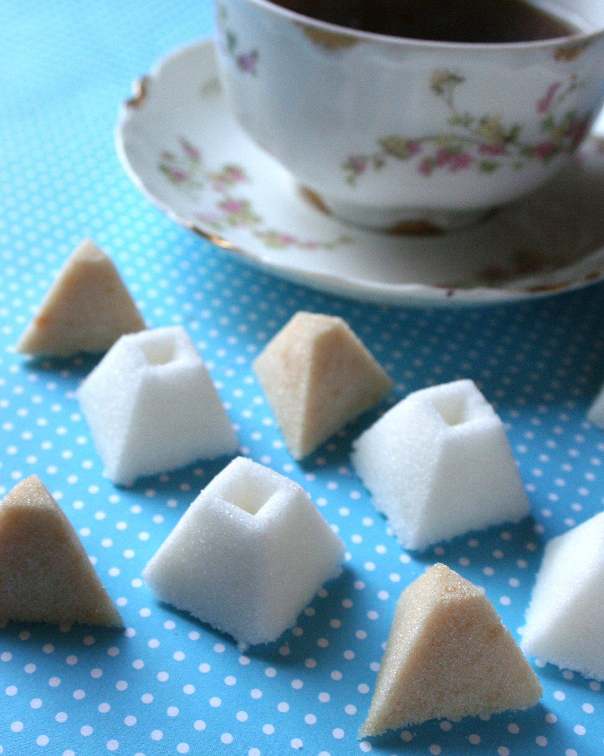 Homemade sugar cubes