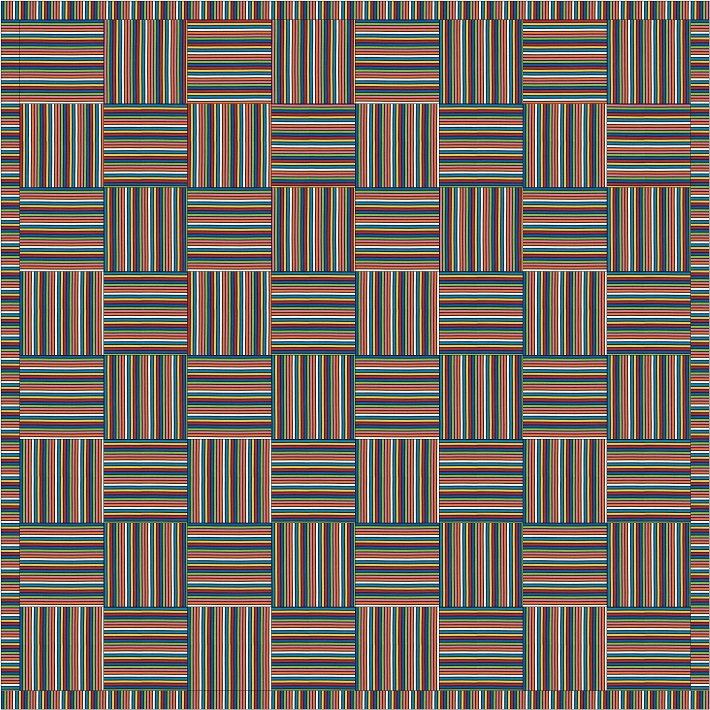 woven stripes quilt