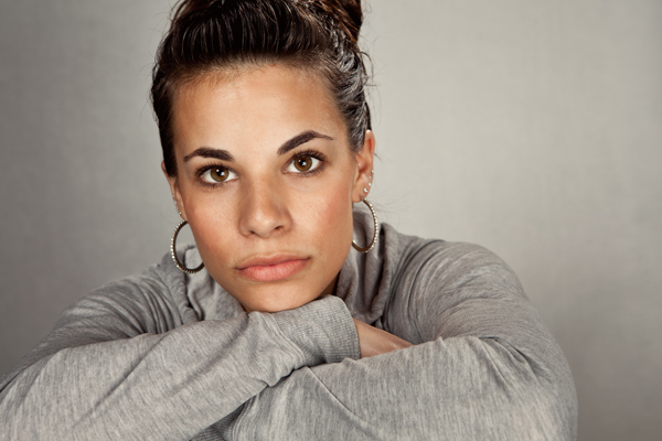 photo of a woman taken with a cheap 3-light setup