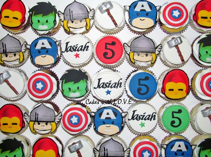 Avengers cupcakes