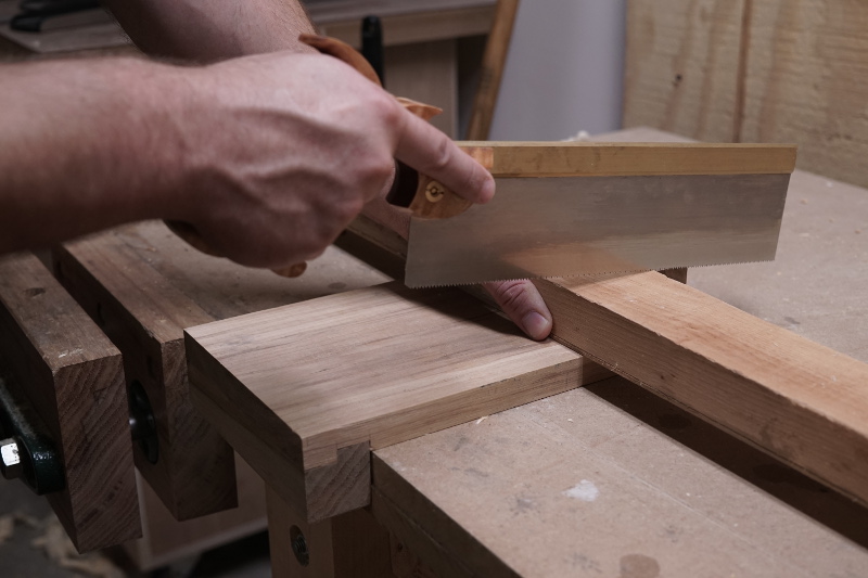 The bench hook in use.