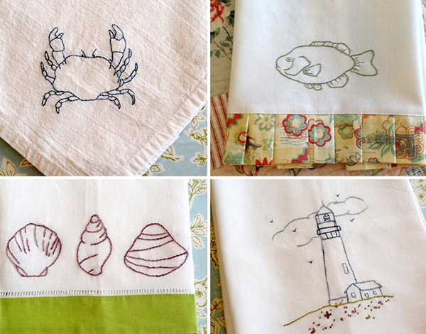 By The Sea Hand Embroidery Pattern