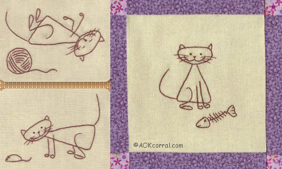 Cat Embroidery Patterns