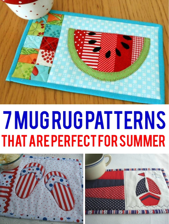 Summer Mug Rug Patterns