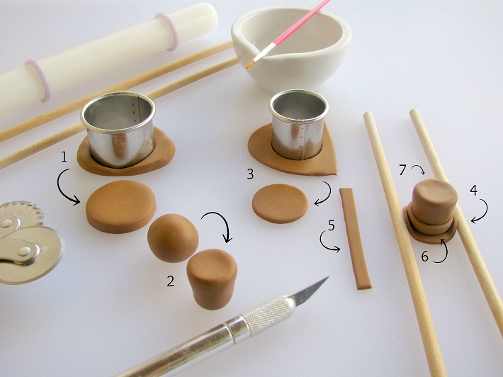 Dapper Dad fondant tutorial step 1