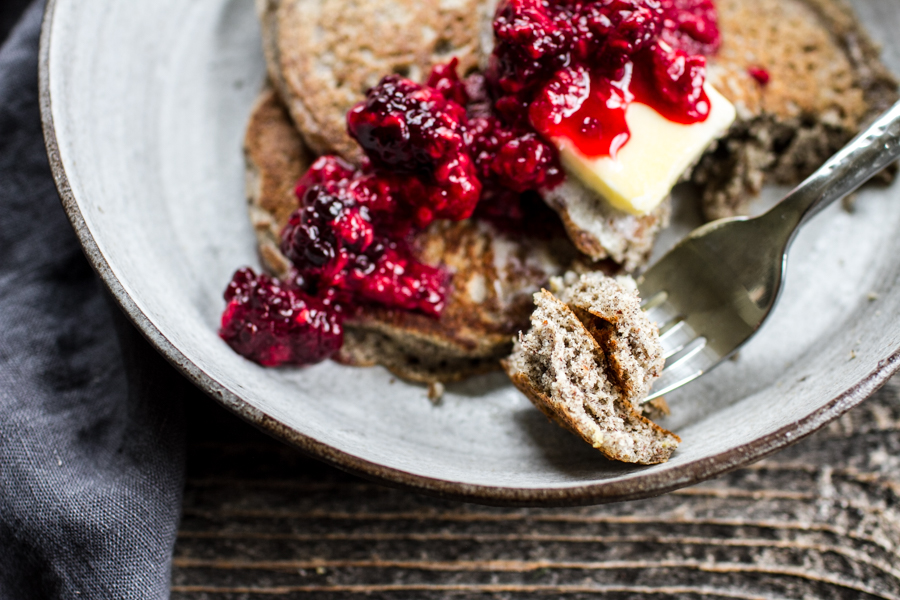 Fluffy Gluten-Free Buckwheat Flour Pancakes