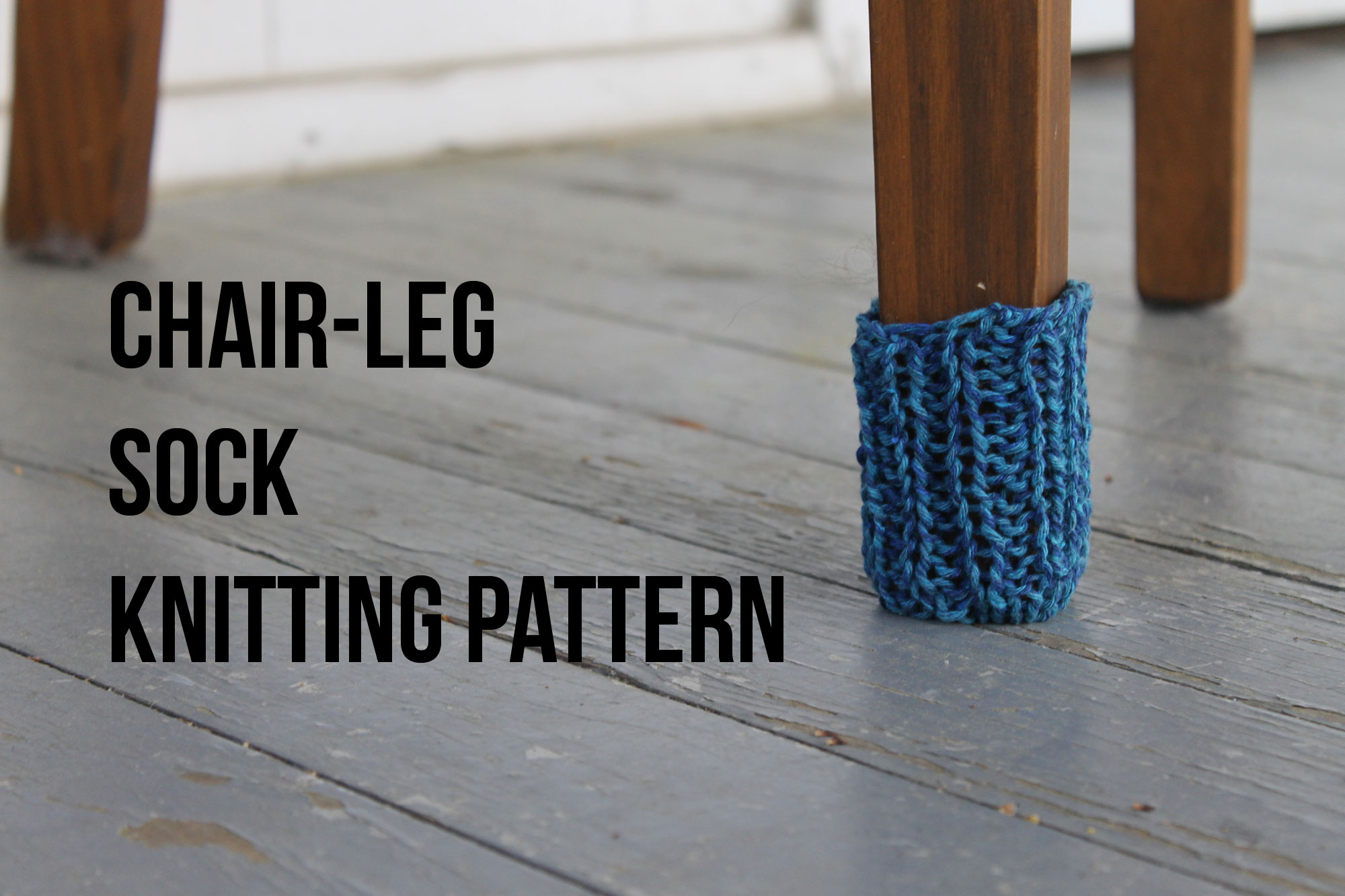 Knitting a chair-leg sock free pattern