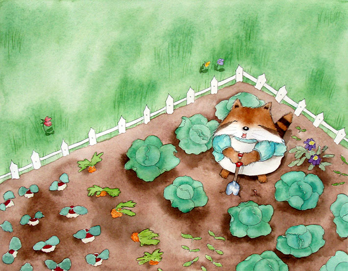Summer Garden Painting