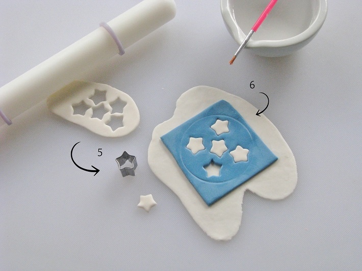 Patriotic fondant tutorial step 3