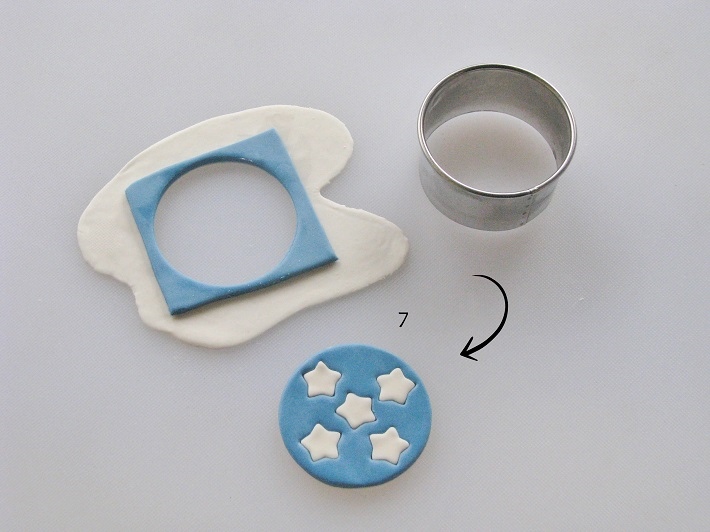 Patriotic fondant tutorial step 4