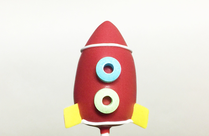 Rocket Ship Cake Pops