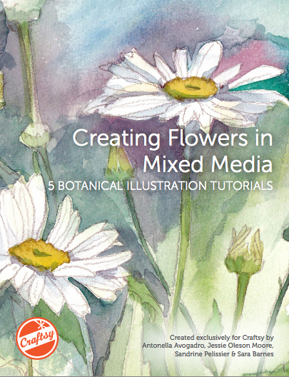 Creating Flowers in Mixed Media: FREE Botanical Illustration Tutorials on Bluprint