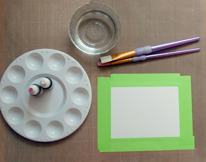 Step-2-Tape-paper to work surface