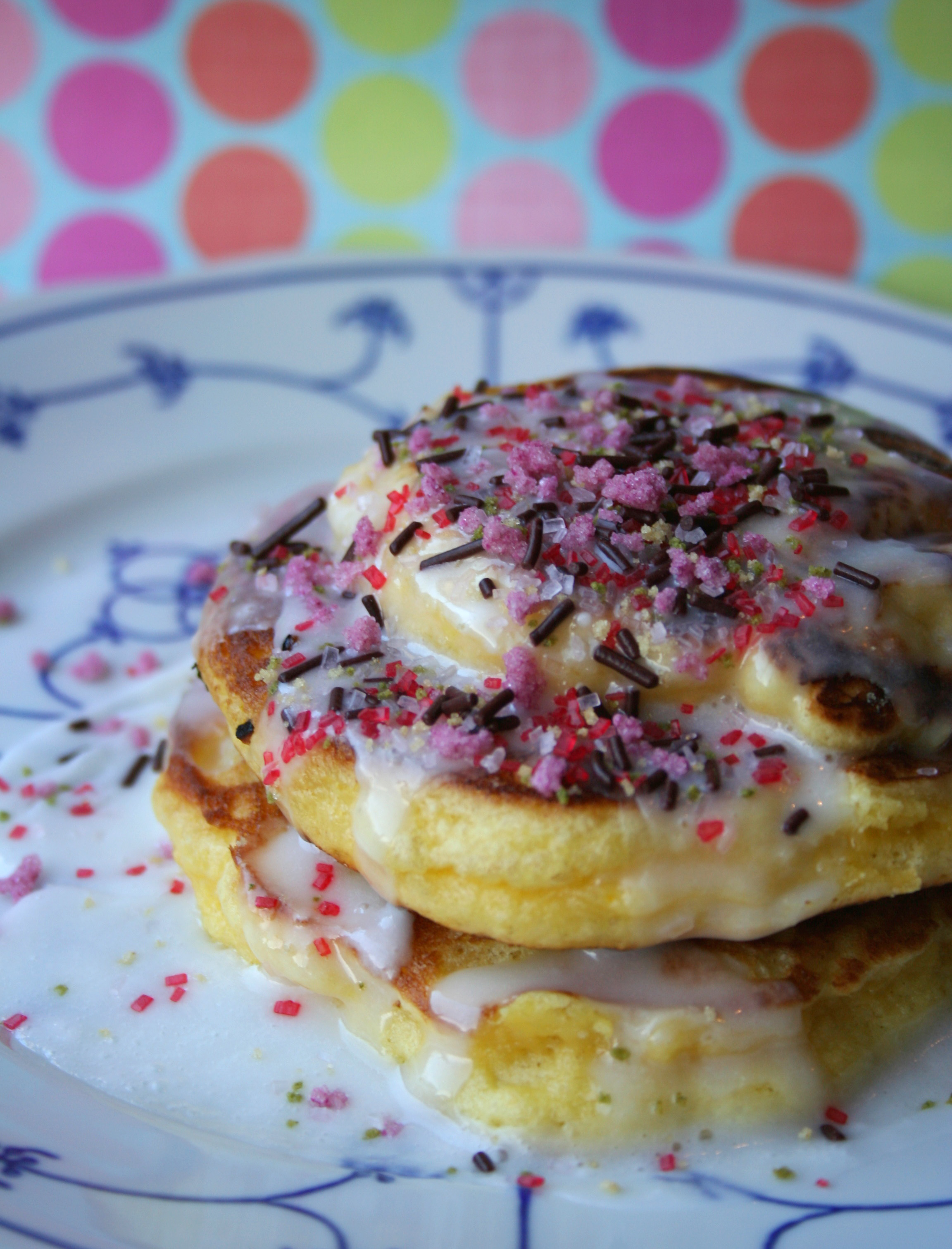 Cake batter pancakes