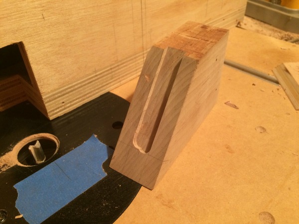 bed block with groove