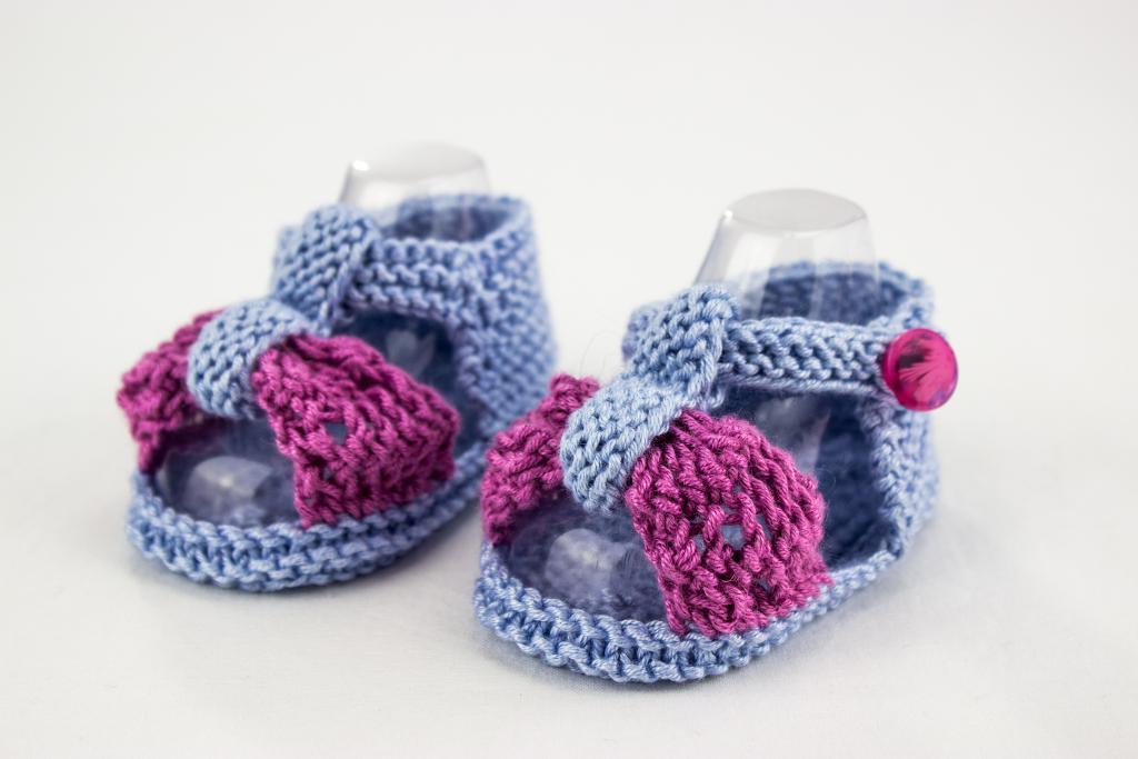 Lace Bow Sandals knitting pattern