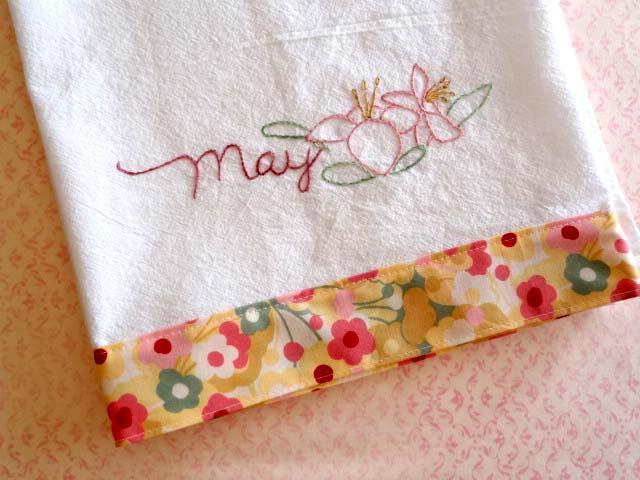 May Lily Flour Sack Towel